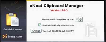 Programmi per Gestire Appunti in Windows - XNeat Windows Clipboard Manager